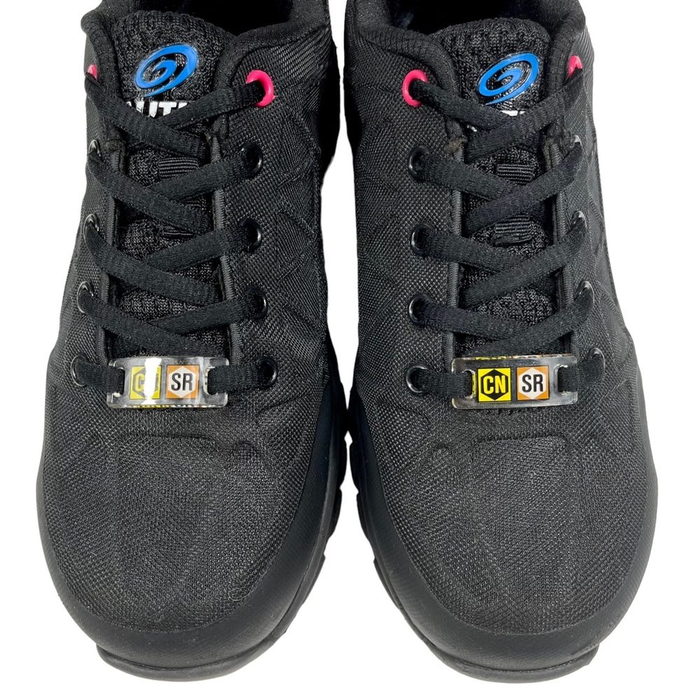 Nautilus Women’s 6.5 Safety Work‎ Shoes Black Pink Composite Toe - Picture 3 of 11